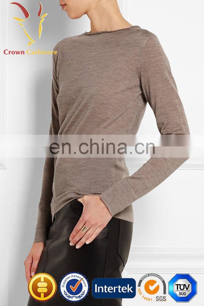 Cashmere/Cashmere Wool Blended Sweater Lady Pullover Sweater