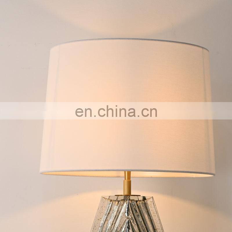 Dining Chandelier Bedroom Hotel Bedside Glass Modern Luxury Side Table Lamp