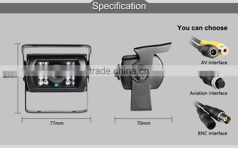 High-resolution Car Rearview Camera Waterproof Parking Camera For Bus/Taxi/Truck