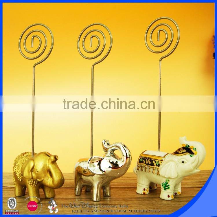 Variety animal place card holder metal Id card holder