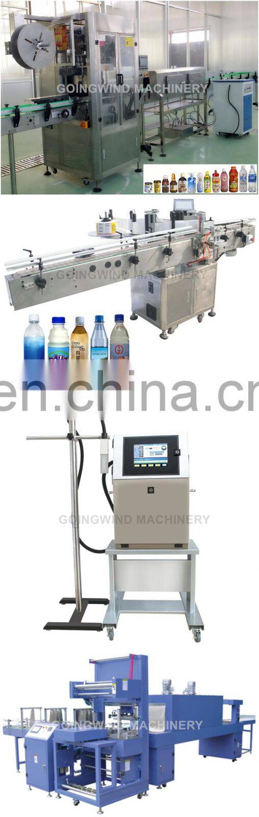 Fully automatic bottling machine auto liquid plastic bottle jar filling capping and labeling line machines cheap price for sale