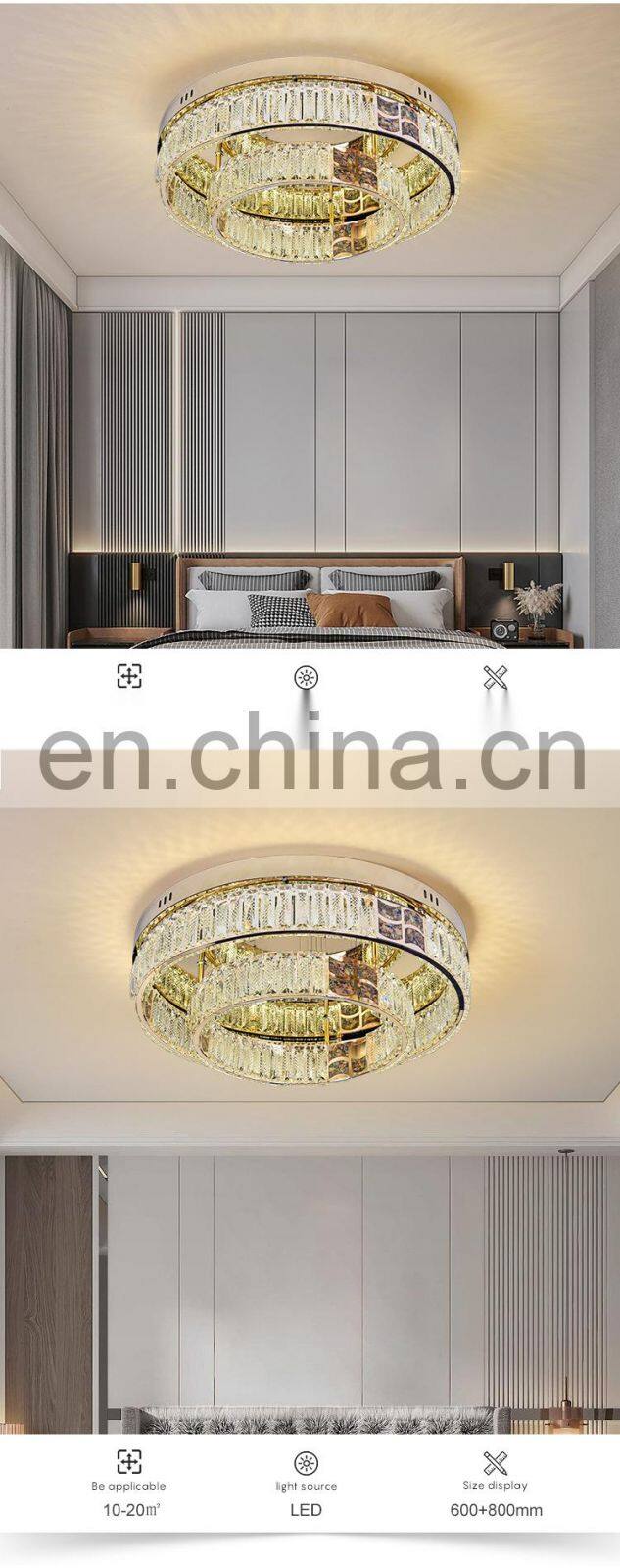 Modern Style Indoor Decoration Dining Room Living Room Modern LED Crystal Ceiling Light