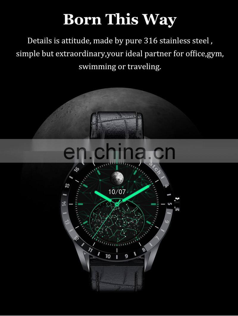 LA10 Mens Womens Fashion Smartwatch Blood Oxygen Heart Rate IP68 Waterproof Smart Watch Round Shape