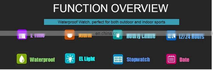 OHSEN AD1902 Men Analog Digital Watches Silicone Strap Chronograph Stopwatch Water resist Sport Watch