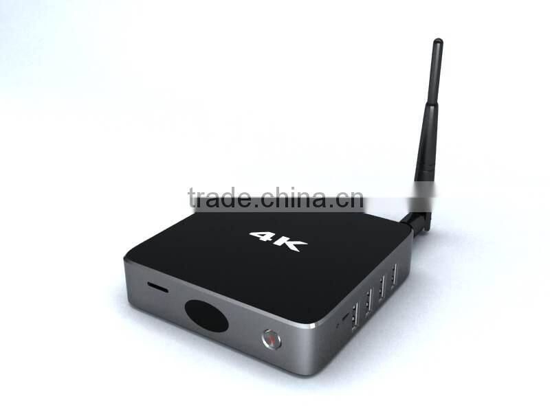 High quality ! quad core Cortex A17 2GB/16GB BT4.0 2.4GHz/5.0GHz Wifi Full HD 4K player Android tv box rk3288