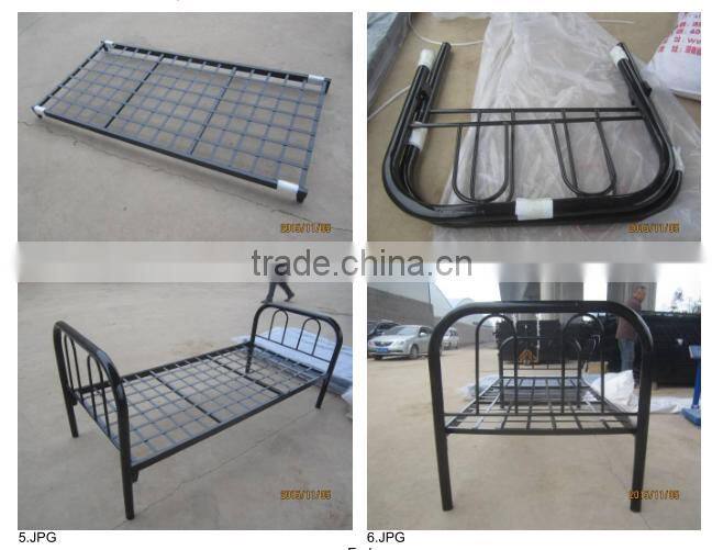 Metal frame bunk beds Simple and strong metal bunk bed for school furniture