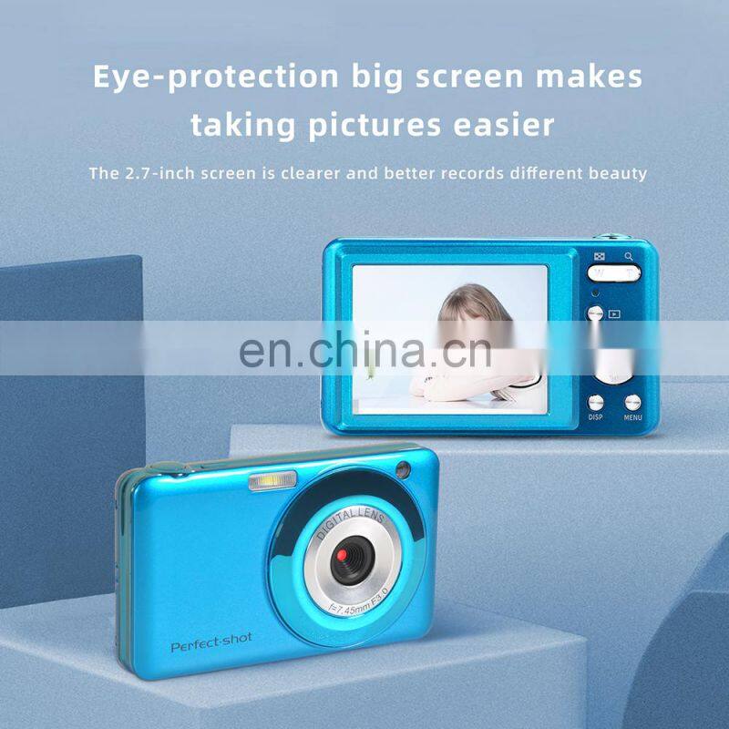 Amazon hot sale 2.7 inch LCD Screen 48.0 Mega cheap 1080P compact children digital camera photo for kids