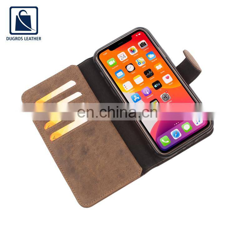 Reputed Exporter of Suede Lining Anthracite Fitting Eye Catching Pattern Genuine Leather Phone Mobile Case at Good Price