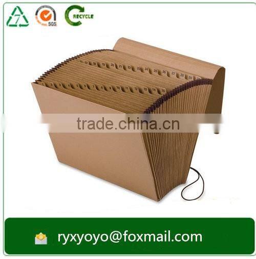 2016 high quality a4 manila paper file folder with multi-pockets