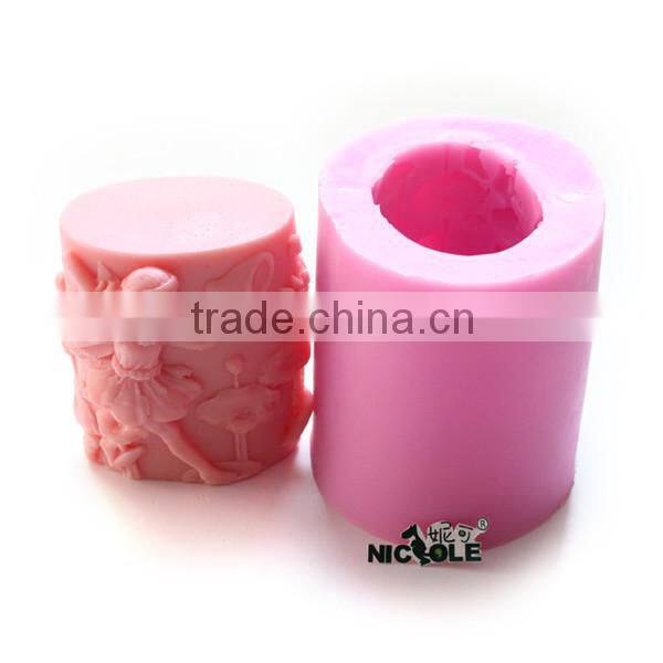 Three Cavity Square Food Grade Silicone Mould For Soap Cake Chocolate Jelly Pudding Making