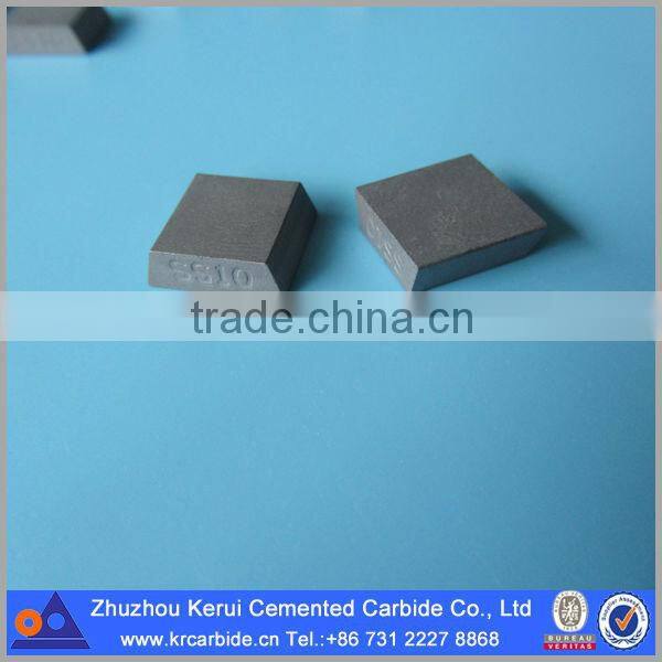 Customized carbide bits/carbide plate welded onto the saw blade for limestone cutting