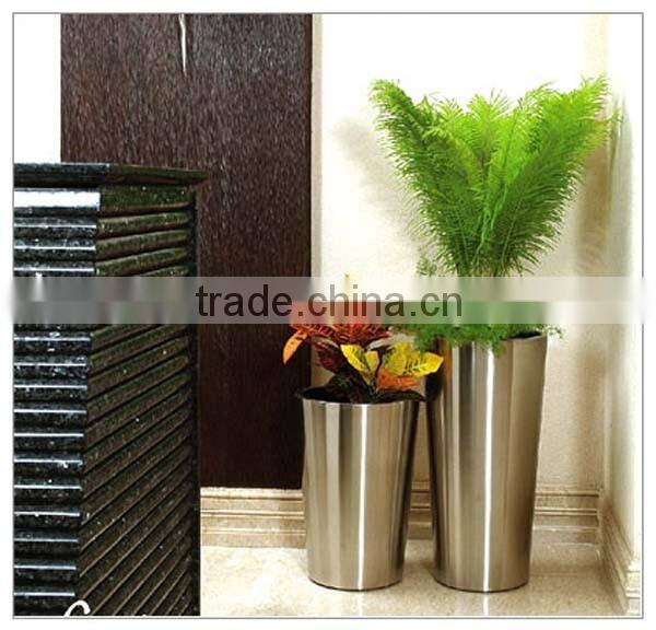 2016 New Garden Modern Flowerpot 304 Stainless Steel Modern Flowerpot Home Decoration