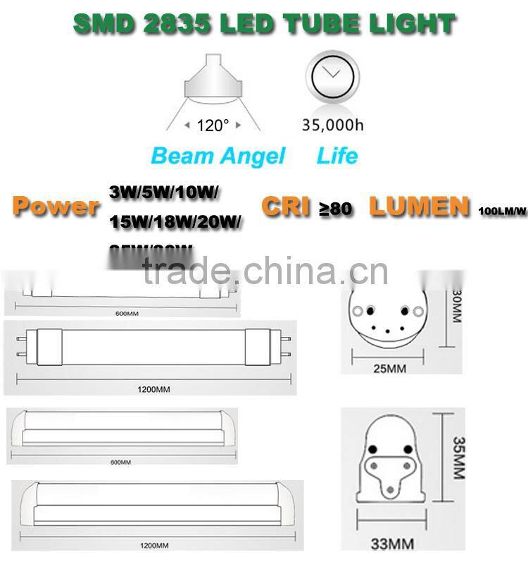 4ft 18W LED Tube Light T8 1.2M LED Tube Daylight 5000K LED Tube