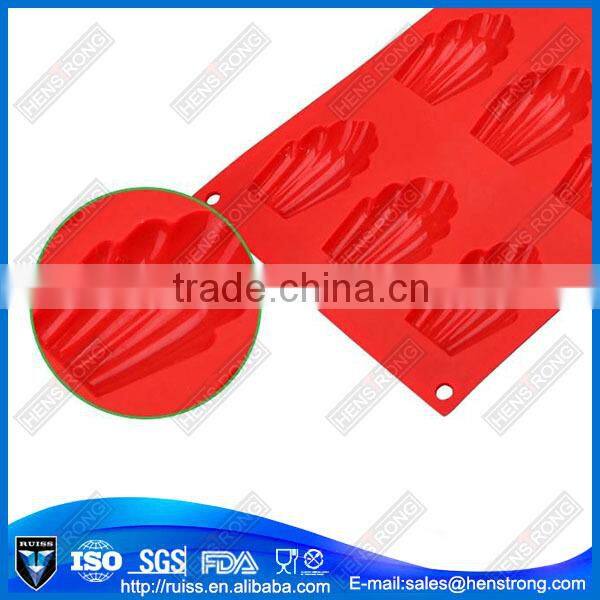 Shell shape cute silicone cookie /biscuit mould