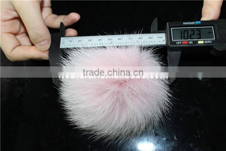 Stylish Real Fox Pom Pom Fur Balls Fashion Fur Pom Keychain Garment Accessory