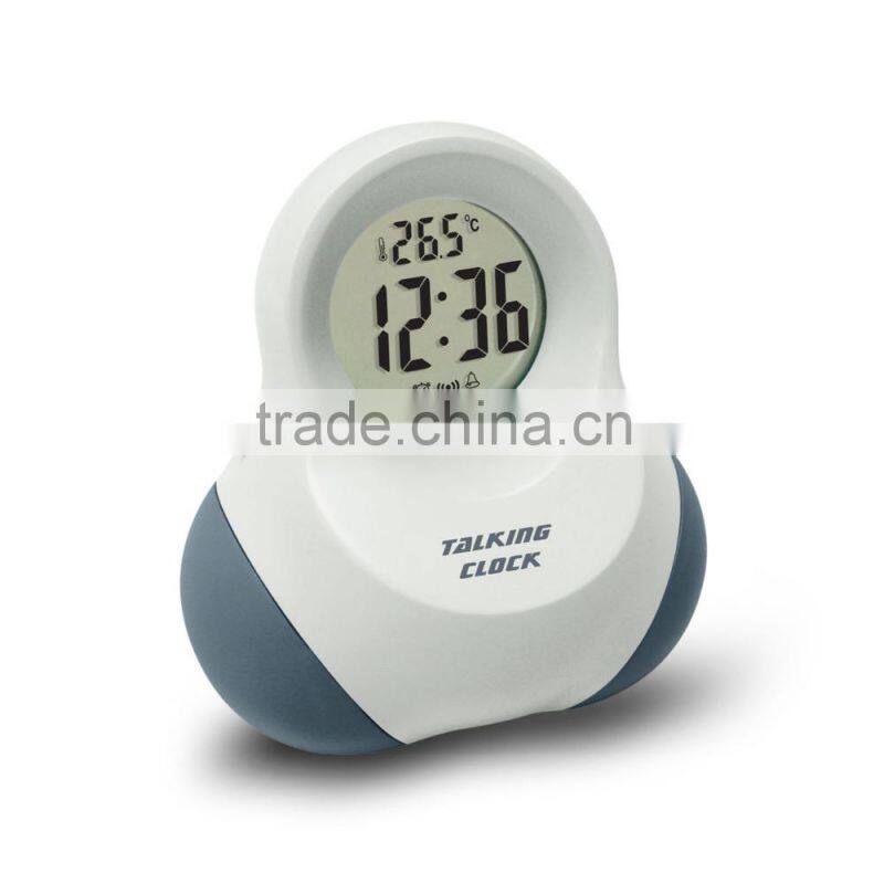 New stlype touching talking clock snooze with temperature