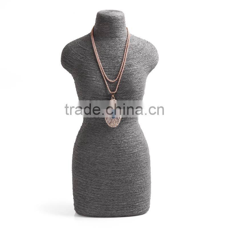 Custom New Design Luxury Resin Mannequin Body Jewelry Holder Display for Necklace Pendant S1319