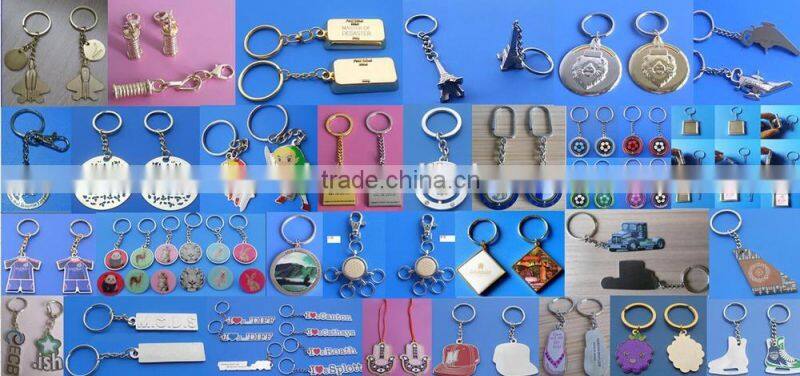 Promotional tourist custom glass cup/heart and lip pendant keyrings