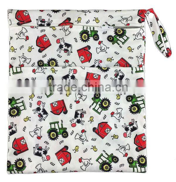 Fast Shipping Reusable Cloth Diaper Wet Bags with Waterproof TPU