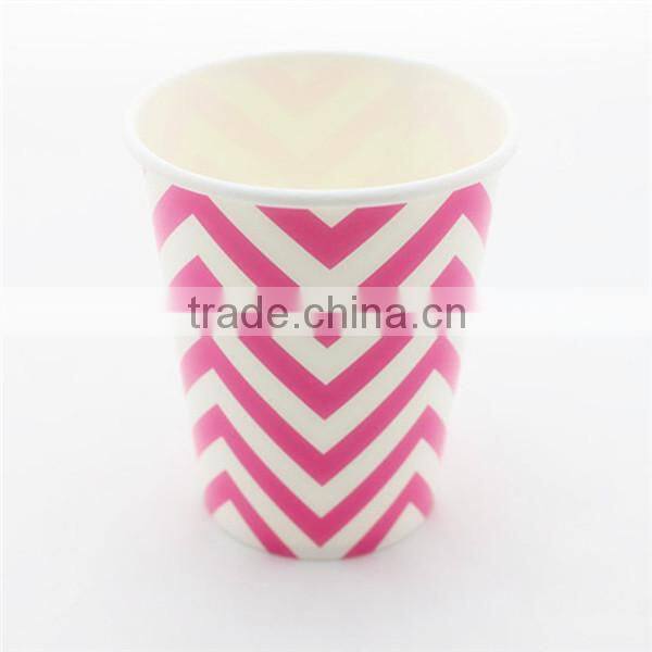 Sky Blue Chevron Paper Cups for Wedding Baby Shower Bridal Shower