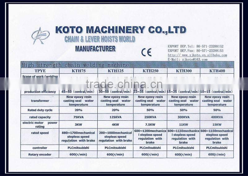 high speed high quality CNC automatic chain welding machine