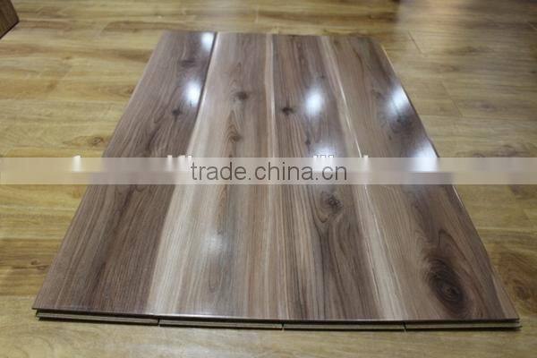 best price hdf laminate 12mm high gloss wood flooring