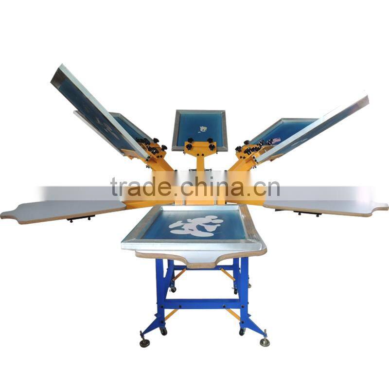6 color 6 station roll to roll screen printing machine equipment all kits