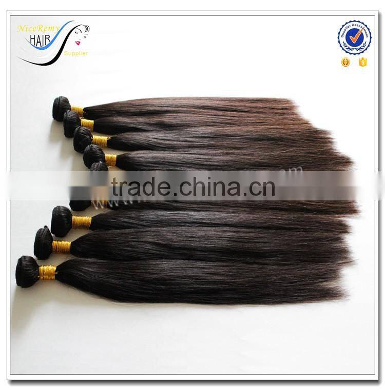 Top Quality Fast Delivery Wholesale Brazilian Bundle Hair Natural Black Color 100% Virgin Human Hair Weave