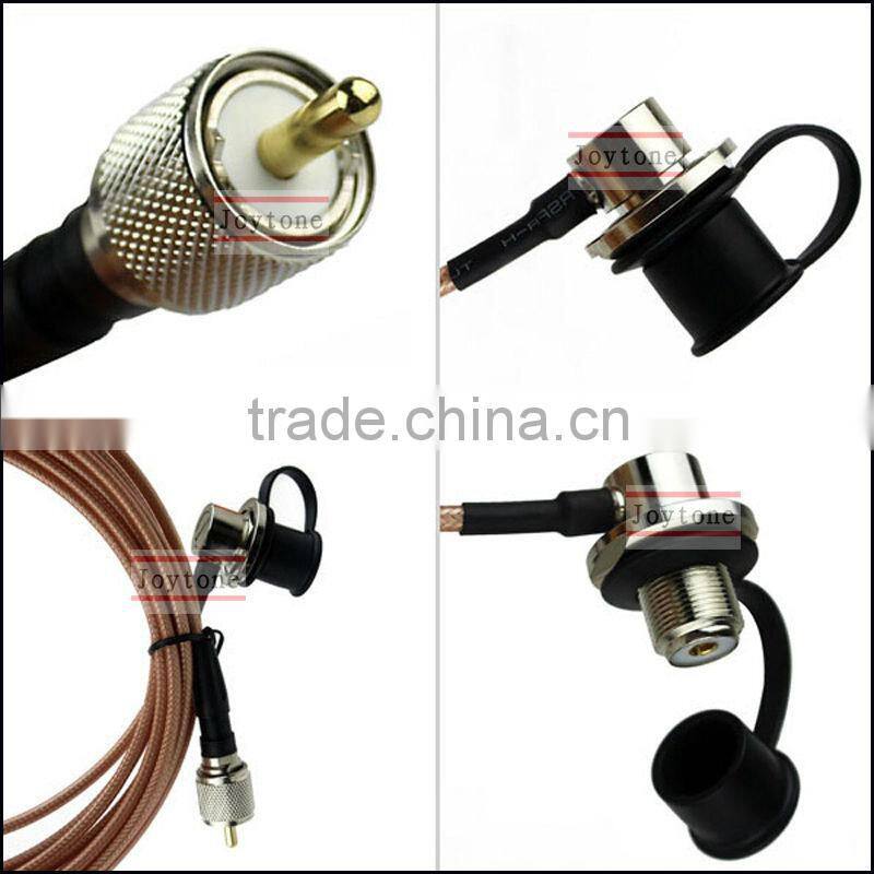 Pink NAGYA RC-ECH-142 5 Meter RG-142 Cover Extension Cable for MORLA YAESU IM KENOD Mobile Radio Antenna