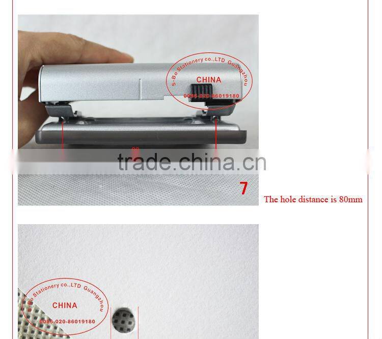 Two hole punch paper punch