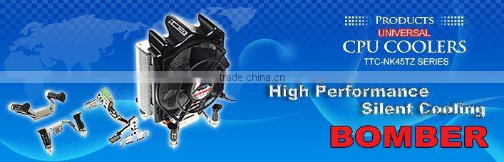 Factory price easy installation with push-pin clip heat pipe cpu cooler