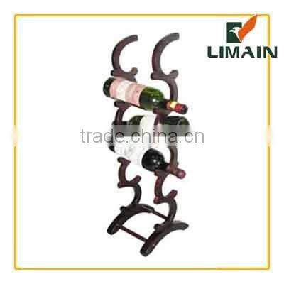 wooden wine bottle rack