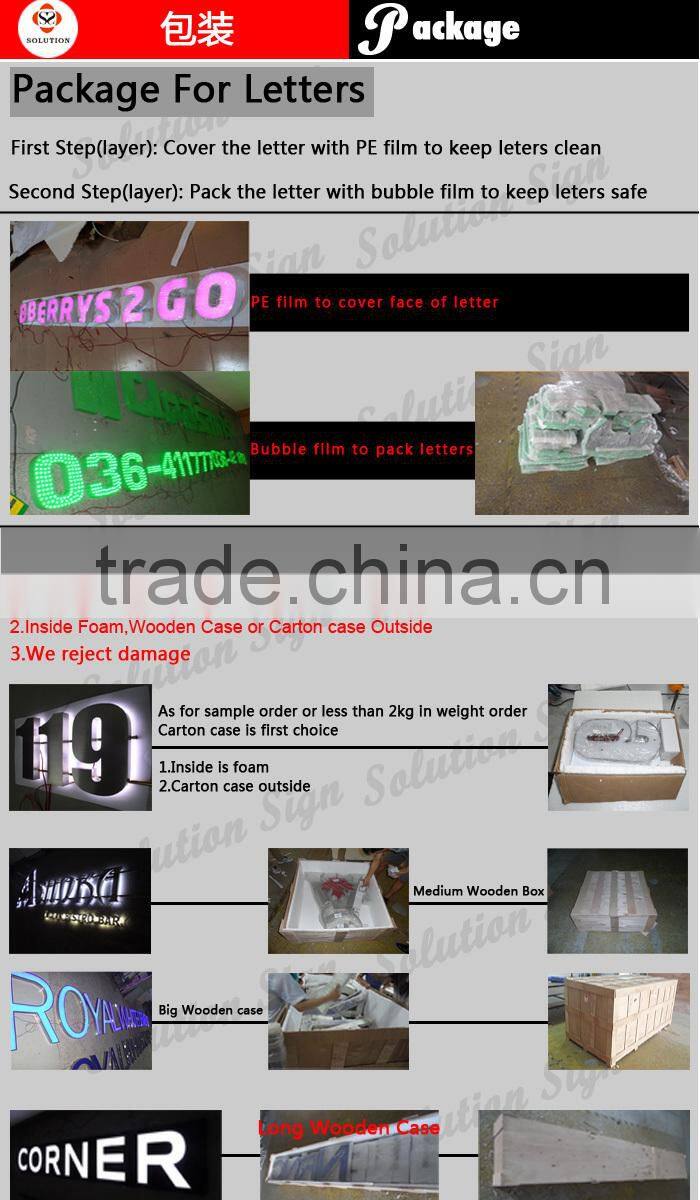 2015 Anti-rust Letter Led Custom Display