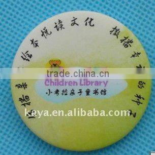 Lovely children rubber badge with flower shape