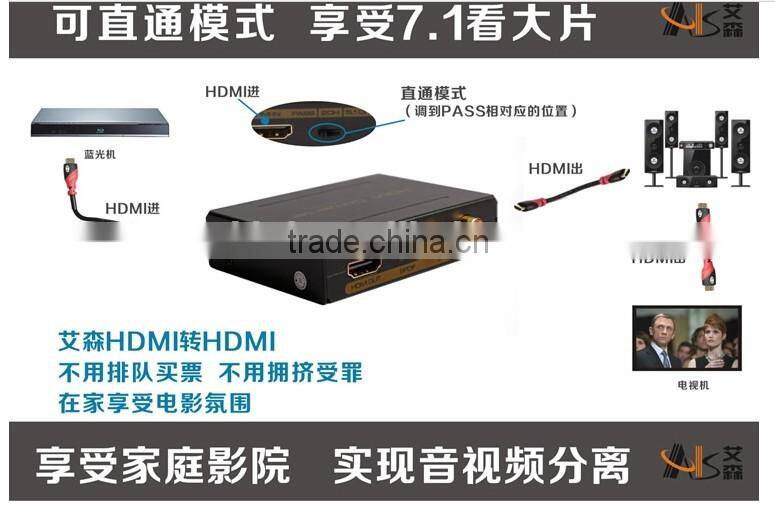 Digital Audio Decoder to Analog With SPDIF/Toslink 3X1 Switcher