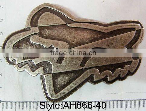 skull logo belt buckle heart shape joint buckle men clip metal buckle