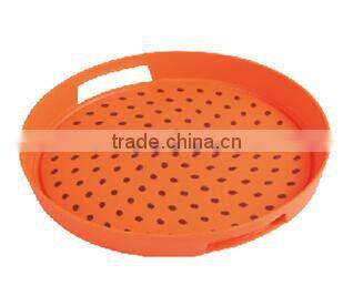 Plastic Round Trays and Fruit, beverage trays