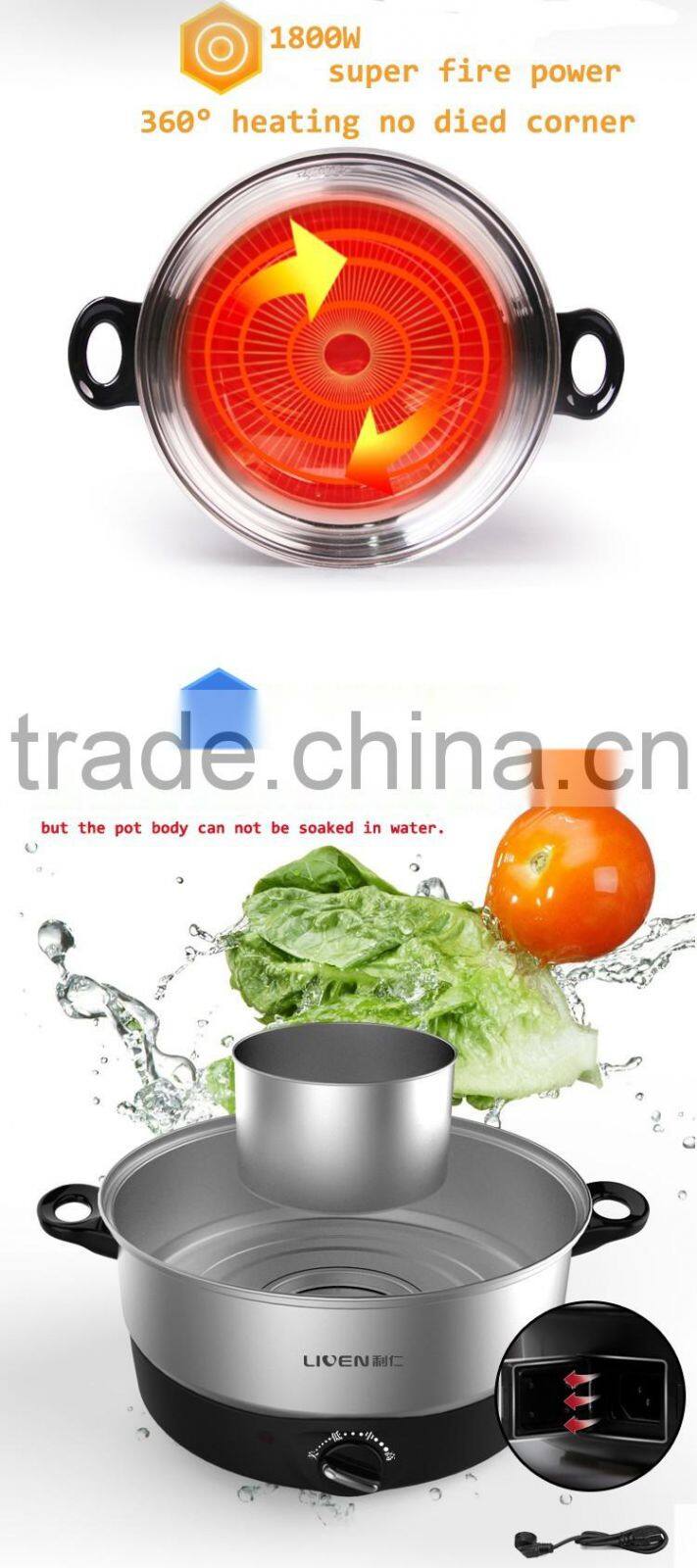 Electric spilt stainless steel chafing dish DHG-S3200