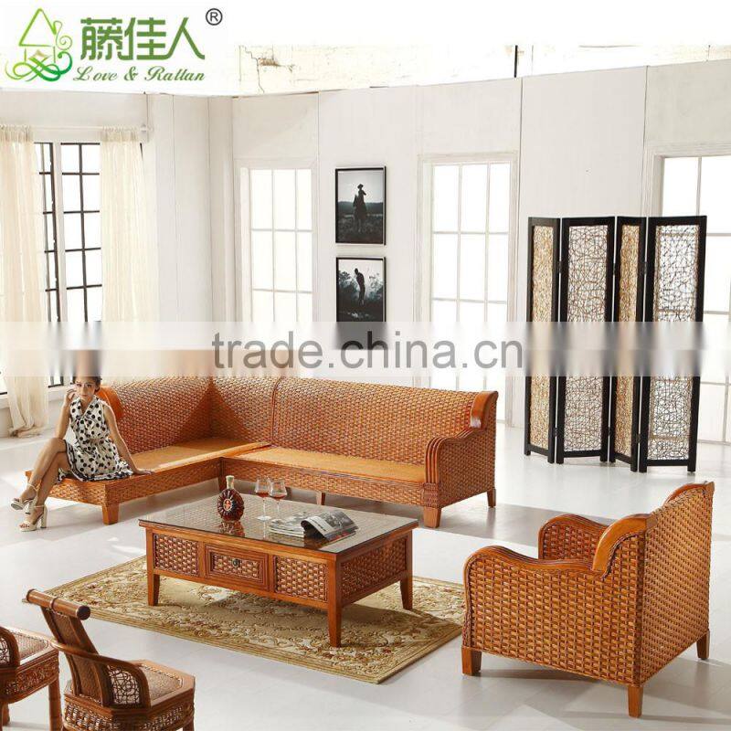 High Quality Indoor Vintage Rattan Furniture for salon