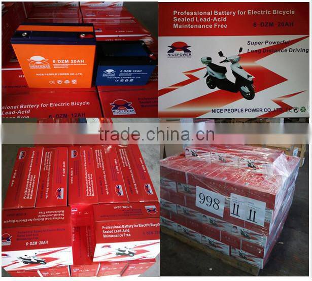 High efficiency 12v 24v 48v 20ah motorcycle battery