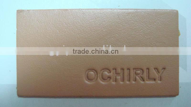 OCHIRLY denim jeans leather patch