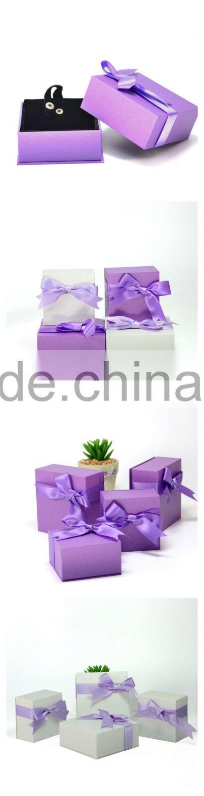 Custom Handmade Purple Cardboard Jewelry Box Bracelet