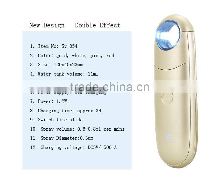 Portable mini nano mist spray / handy nano facial mister