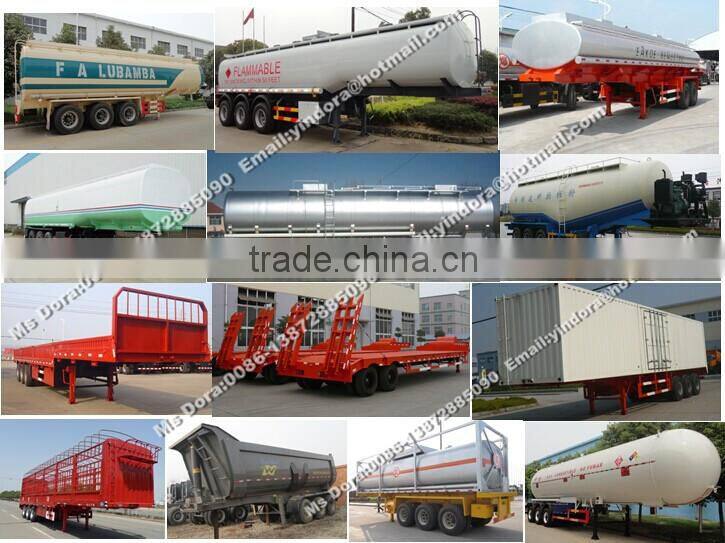 Mobile fuel tank trailers,insulation fuel tank trailer,stainless steel tank 50000L