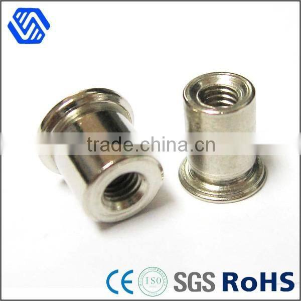 Carbon steel blue white zinc plated lock nut countersunk hex insert nut