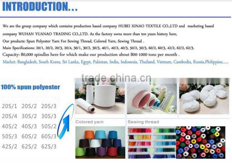 lowest price 40/2 100% sewing thread