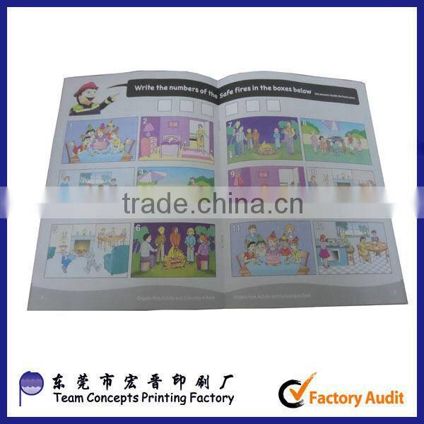 children name activity colouring book