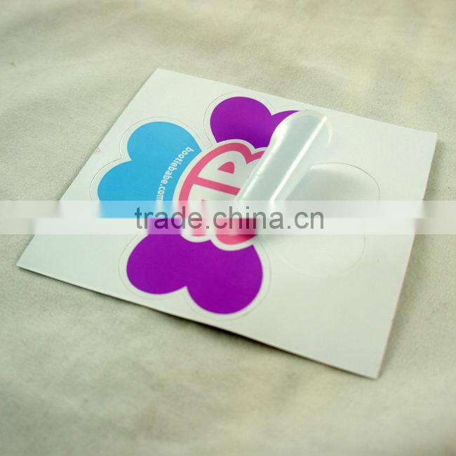 Strong adhesive custom PVC sticker
