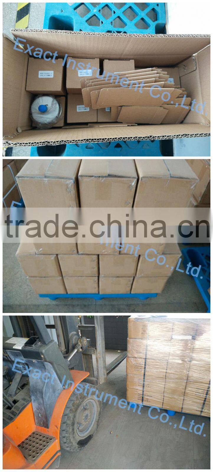 2 1/2 inch all stainless steel oil filled pressure gauge