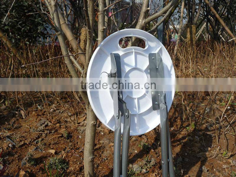 Round Shape Metal Folding Stool With Handle